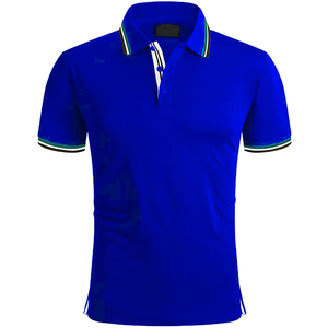 Polo classique pour homme, manches courtes, coton respirant, coupe ajustée, polo décontracté pour l'été - Product Image 1