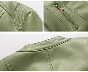 Chaqueta de Cuero para Mujer de Alta Calidad, Fabricada en Fábrica, Chaqueta de Cuero para Mujer Más Vendida en una Sección Competitiva de Chaquetas para Mujer - Product Image 3