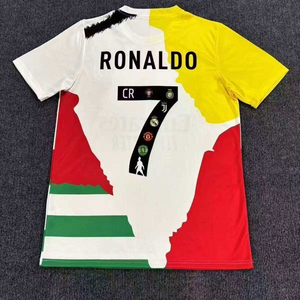 Camiseta de Fútbol San Diego Ronaldo 7, Unisex, Manga Corta, Cuello de Béisbol, Sublimada, Transpirable, de Poliéster, para Adultos, Primavera/Verano - Product Image 5