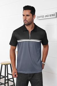 Fast Turnaround Supplier Manufacturer Casual Solid Knitted Polyester Front Logo Anti-Pilling Fully Customized Shirt - Product Image 2
