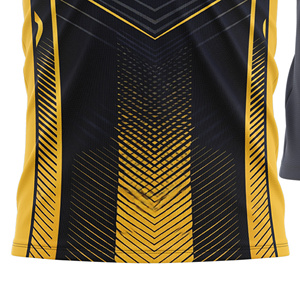 Camiseta de Fútbol Sublimada Personalizada, Unisex para Adultos, Degradado Rojo y Blanco, Cuello Redondo, Manga Corta, Ligera, 100% Poliéster, Bloques de Color - Product Image 4