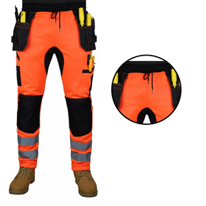 Pantalon cargo d'hiver en toile de haute qualité pour homme, style hip-hop, pour le jogging/la course, avec poches, 100% coton biologique - Product Image 6