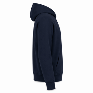 Sudadera con Capucha Premium Azul Marino, Cuello Redondo, Sin Cordones, Corte Regular, Unisex, Algodón y Felpa, Estilo Urbano, con Bolsillos, para Invierno - Product Image 5