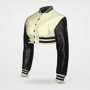 AMS SPORTS INTL Chaquetas de Béisbol Cortas de Algodón para Mujer, Transpirables, Resistentes al Viento, Ecológicas, de Manga Larga, Tejidas para Invierno - Product Image 4