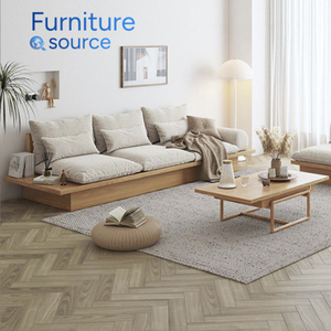 Canapé en bois contemporain coussins rembourrés sur mesure fabricant vietnamien choix de meubles de salon durables - Product Image 3