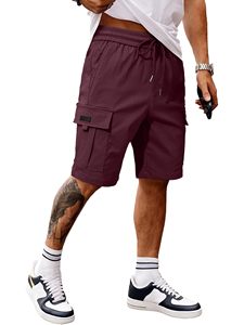 Shorts de sport pour hommes de haute qualité, tissu à séchage rapide pour l'entraînement et les activités sportives, taille mi-haute avec cordon de serrage - Product Image 6