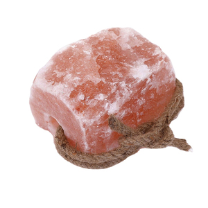 OEM Customized Logo 100% Natural Pure Himalayan Salt Lick Round <b>Block</b> with Rope for Horse Dog Cattle Premium Export Salt - Product Image 2