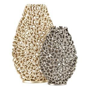 Vase à fleurs en métal artisanal élégant, centre de table décoratif pour la maison, le salon, le bureau, les mariages et les événements. - Product Image 3