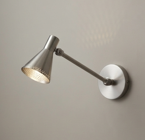Lámpara de Pared Estilo Mid-Century, la Más Vendida, en Color Plateado Metálico, para Decoración de Interiores, Sala de Estar, Pasillo, Escaleras - Product Image 1