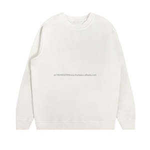 Moda Casual impermeable 100% algodón invierno pulóver con capucha Color sólido en blanco hombres de talla grande personalizado peso pesado sudadera - Product Image 4