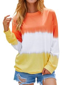 เสื้อสเวตเตอร์แขนยาวแบบระเหิด,เสื้อแฟชั่นสำหรับผู้หญิงใส่กลางแจ้งแบบลำลองแขนยาว - Product Image 3