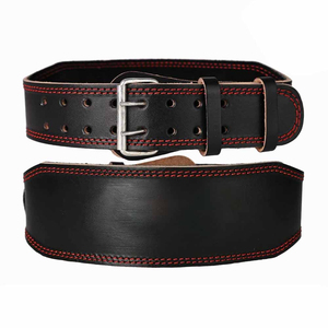 Ceinture de musculation en cuir Misha Sports Fitness, respirante, réglable, robuste, soutien du dos, protection complète - Product Image 1