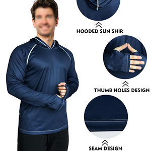 Sudadera con Capucha de Pesca Sublimada, Camiseta de Manga Larga de Alto Rendimiento, Sudadera con Capucha Personalizada con Estampado de Pesca, Sudadera Textil con Control de Humedad para Exteriores - Product Image 4