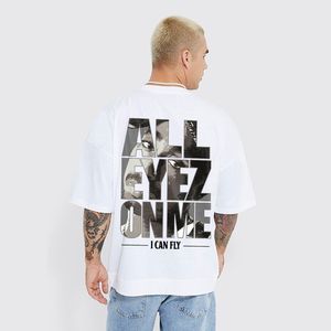 Men's Graphic Digital Print Cotton T-shirt Short Sleeves Hip Hop Fashion <b>Tshirts</b> Loose Drop Shoulder Casual <b>Tshirts</b> For Men - Product Image 3