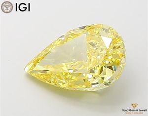 เพชรสีเหลืองสดใส ระดับความสะอาด VS1 รูปทรงลูกแพร์ น้ำหนัก 4.00 กะรัต พร้อมใบรับรอง IGI สำหรับแหวนสั่งทำพิเศษ ผลงานชิ้นเอกจากเพชร CVD ที่เพาะเลี้ยงในห้องปฏิบัติการ - Product Image 6