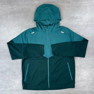 Veste coupe-vent à capuche zippée imperméable, style vintage, vêtements de sport d'hiver unisexe avec poignets ajustables - Product Image 4