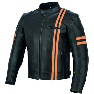 Vestes décontractées pour hommes en cuir véritable, coupe ajustée, design personnalisé, imperméables, coupe-vent, respirantes, avec logo frontal – Meilleures ventes du printemps - Product Image 2