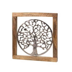 Designer aluminum <b>tree</b> sculptures featuring artistic detailing strong composition and refined decor enhancement for interiors - Product Image 1