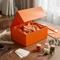 Caja de Regalo Magnética Plegable de Cartón Rígido Negro Mate con Logotipo Personalizado, para Bodas, Fiestas, Dulces y Recuerdos