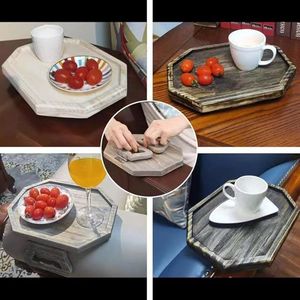 Vassoio con Clip per Divano, Organizzatore Pieghevole, Tavolino da Divano con Clip per Telefono, Bevande e Snack - Product Image 2