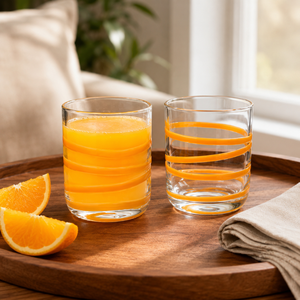 Verres à boire transparents en borosilicate faits à la main de 280 ml, sans plomb, pour whisky, eau, jus, réutilisables, en gros - Product Image 1