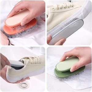 Small Household <b>Scrub</b> Brushes Easy Grip Soft Bristle Shoe Cleaning Board Brush for Laundry and <b>Clothes</b> Sizing - Product Image 3