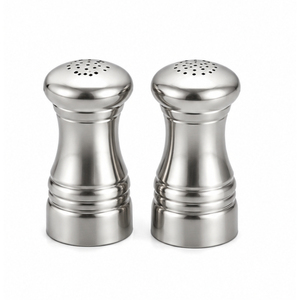 Salero y Pimentero de Acero Inoxidable al por Mayor con Asa y Tapa, Dispensador de Condimentos Metálico para Barbacoa y Restaurantes - Product Image 2