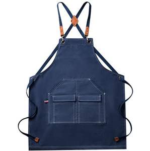 Delantal Térmico Impermeable de Cuero Grueso con Logotipo Personalizado, Delantal Duradero sin Mangas para Cocina, Jardinería, Panadería, Cafetería, Trabajo - Product Image 1