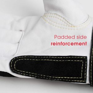 Heat Resistant Premium Quality Goatskin Leather TIG Welding <b>Gloves</b> Light Weight Natural Crust Keystone Thumb Welder <b>Gloves</b> - Product Image 5