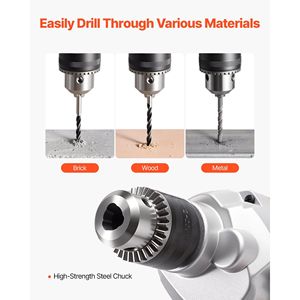 Trapano Elettrico a Filo da 5/8 Pollici con Miscelatore, 0-750 RPM, 5.63A, con Impugnatura a D, Set di Trapani Miscelatori - Product Image 4