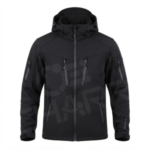 Chaqueta Softshell Premium para Hombre con Capucha, Impermeable, Resistente al Viento, Chaqueta Táctica para Exteriores, Proveedor OEM - Product Image 2