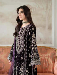 Magnifiques robes de soirée pour femmes, tenues traditionnelles pakistanaises, broderies, ensemble 3 pièces, tailles et couleurs personnalisées, vêtements de mariage - Product Image 3