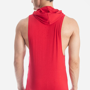 Cotton Sleeveless <b>Workout</b> <b>Hoodie</b> Lightweight Exercise Tank Top Gym Clothing Manufacturer Custom Embroidered Sleeveless <b>Hoodie</b> - Product Image 6