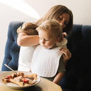 Bavoirs en mousseline pour tout-petits 95% bambou 5% élasthanne Flexibles pour un usage quotidien - Product Image 5