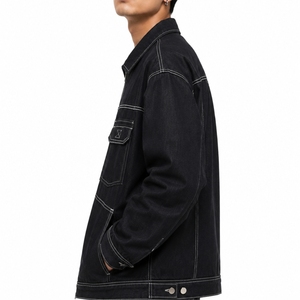 Men's Denim Jacket Premium Denim Modern Style Casual Wear Durable Quality Urban Fashion Export Quality Custom Made Jacket - Product Image 3