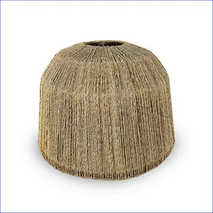 Vietnam Supplier Best Choice Natural colored jute braided Lampshade with iron frame