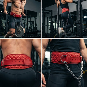 เข็มขัดหนังสำหรับออกกำลังกายแบบ Heavy Duty สำหรับผู้ชายและผู้หญิง เหมาะสำหรับการฝึกดิป วิดพื้น เพิ่มแรงต้าน ฝึกความแข็งแรง อุปกรณ์ออกกำลังกายเพื่อเพิ่มกล้ามเนื้อ - Product Image 6