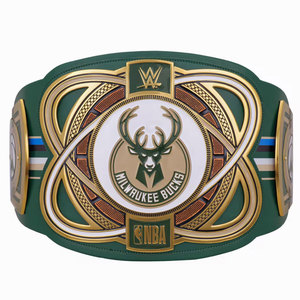 Cinturón de Campeonato de Lujo Inspirado en el Diseño de MMA y Judo, Cinturón de Título de Alta Calidad con Logotipo Personalizado de los Milwaukee Bucks y WWE Legacy, de Cintura Alta - Product Image 1