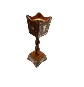 Sandalwood Finish Modern Art Antique Epoxy Resin Incense <b>Burner</b> <b>for</b> Ramadan Eid Festive Gift Square Shaped Customized Incense - Product Image 2