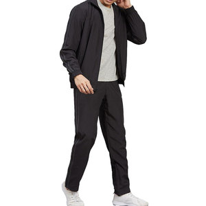 Ensemble de survêtement de sport d'extérieur pour homme, avec logo personnalisé, comprenant un sweat à capuche en polaire et un pantalon, idéal pour l'entraînement professionnel en salle de sport - Product Image 2