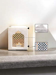 Portavelas Artesanal Ecológico con Incrustaciones de Hueso Fino para Bodas, Eventos Navideños, Tamaño y Color Personalizables, Artesanía Decorativa - Product Image 5