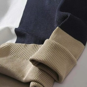 New Stylish Design Low MOQ Men's Sweater Premium Quality Computer Knitted Custom Logo OEM Service <b>Tie</b> Belt Wool/Acrylic Casual - Product Image 6