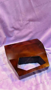 กระเป๋าคลัทช์เรซิ่นสุดหรูพร้อมหูจับทรงเรขาคณิต ดีไซน์เนอร์สำหรับงานเลี้ยงตอนเย็น งานแต่งงาน กระเป๋าทรงแข็ง - Product Image 2