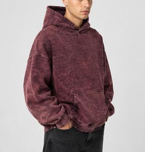 Sweat-shirt à capuche tricoté écoresponsable pour homme, 100 % coton French Terry, teint en pièce, dégradé de couleurs, coupe classique, idéal pour l'automne - Product Image 3
