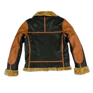 Chaqueta de Cuero Choco Aviator con Cuello de Piel - Product Image 2