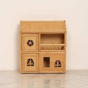 Hermosa Casa de Muñecas de Ratán, Juguete Compacto, Casa de Juego Decorativa, Estructura de Juguete para Decoración de Habitaciones Infantiles y Exhibición, Venta al por Mayor - Product Image 1