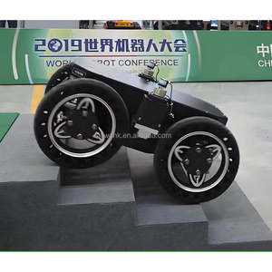 Chasis de coche robótico de 4 ruedas, plataforma robótica para exteriores con absorción de impactos para piezas de maquinaria de construcción - Product Image 1