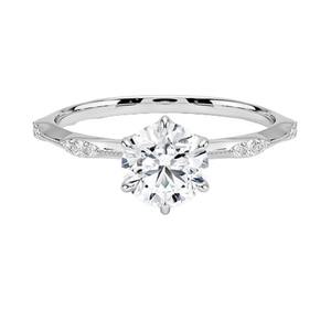 Bague élégante en cristal blanc argenté pour femmes, bijoux élégants pour mariage, fiançailles, anniversaire, fête - Product Image 3