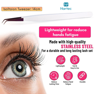 High-Performance Color-Blocked Stainless Steel Modern Purple Pointed Tip Durable Precision Ergonomic Lash Extension Tweezers - Product Image 6