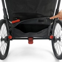 Remolques para Bebés KS-200 3 en 1 de Aleación de Aluminio Ligera, Suspensión Independiente, Capacidad de 35 kg, Versátiles y Convenientes para Actividades al Aire Libre